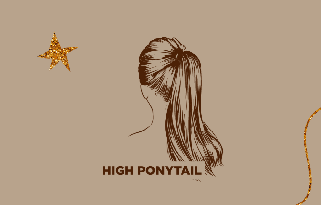 higth ponytail