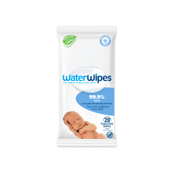 TOALLAS HÚMEDAS WATERWIPES X 28 UND BIODEGRADABLES