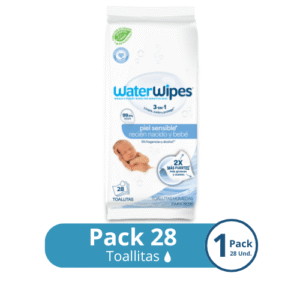 TOALLAS HÚMEDAS WATERWIPES X 28 UND BIODEGRADABLES