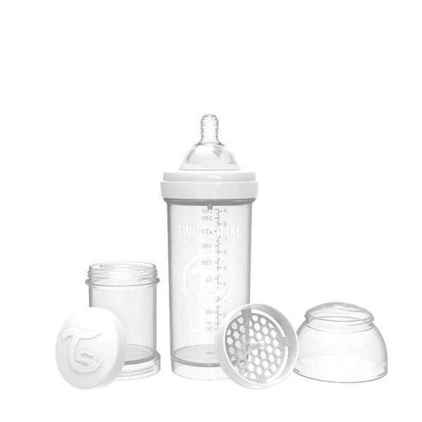 TETERO TWISTSHAKE ANTI-CÓLICO 8OZ 2+MESES BLANCO
