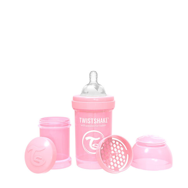 TETERO TWISTSHAKE ANTI-CÓLICO 6OZ 0+MESES ROSA