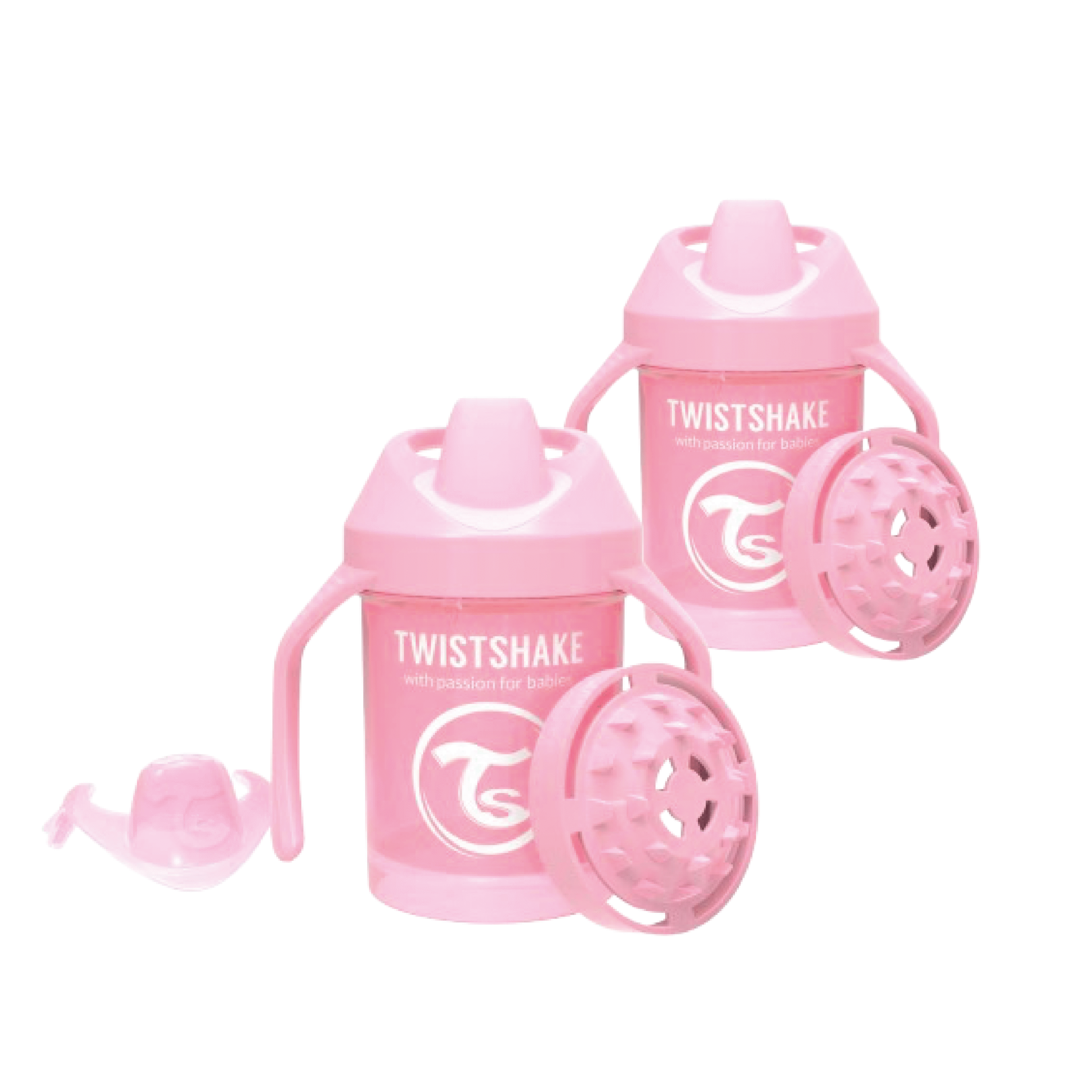 2 x 1 Vaso Mini Cup en Rosa y Blanco 2 2 x 1 Vaso Mini Cup en Rosa y Blanco - Imagen 2