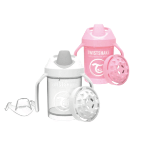 2 x 1 Vaso Mini Cup en Rosa y Blanco